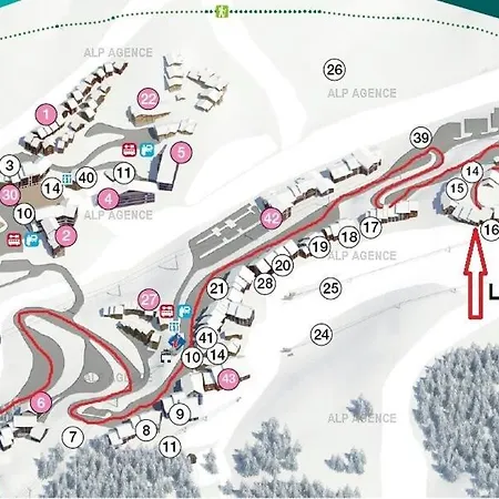Le Belvedere - 2 Pieces 5 Pers - Le Belvedere - 025be -plagne Villages Mae-1714 *